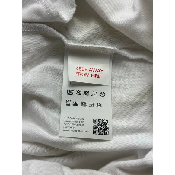 HUGO BOSS Men's Bathrobe - White, Size L - New with Tags - Picture 10 of 12